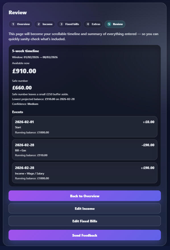 ClearAhead budgeting app review page